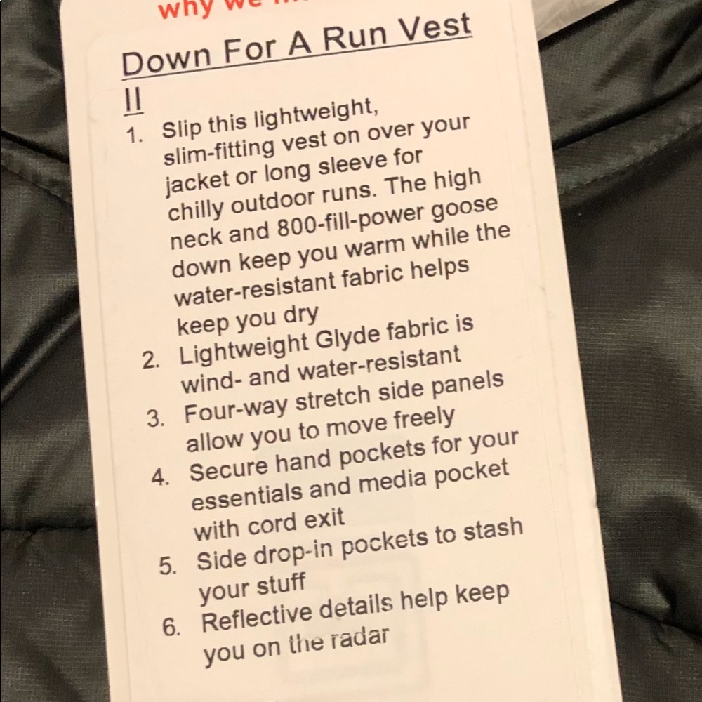 Lululemon Hunter Green Vest 4 - Picture 4 of 4